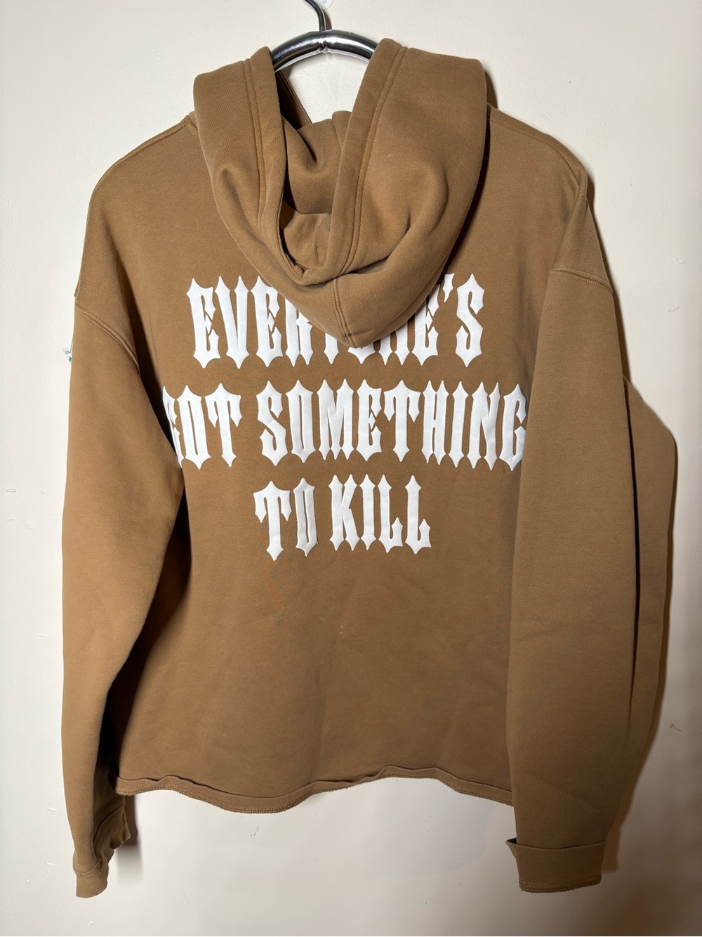 {EUC} Men's KILL CREW Khaki Hoodie Medium